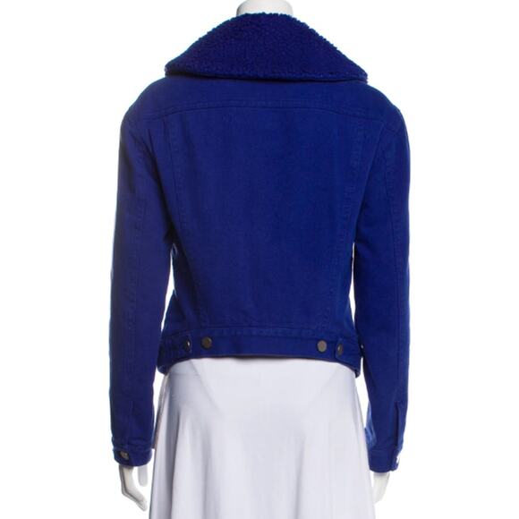 3.1 Phillip Lim Blue Denim Shearling Jacket - Picture 6 of 6